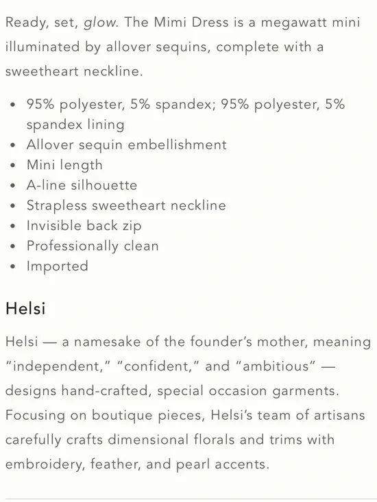 Helsi  Mini Strapless Sequin Mini Dress. - Picture 5 of 11